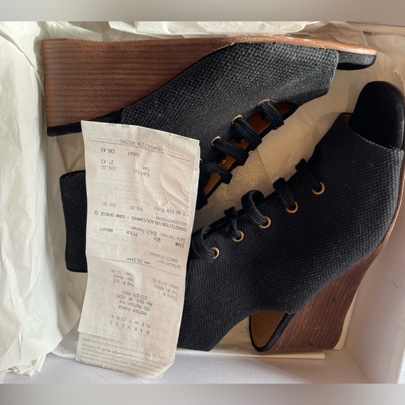 Chloe- Black Canvas Montreal Wedge - Picture 5 of 6